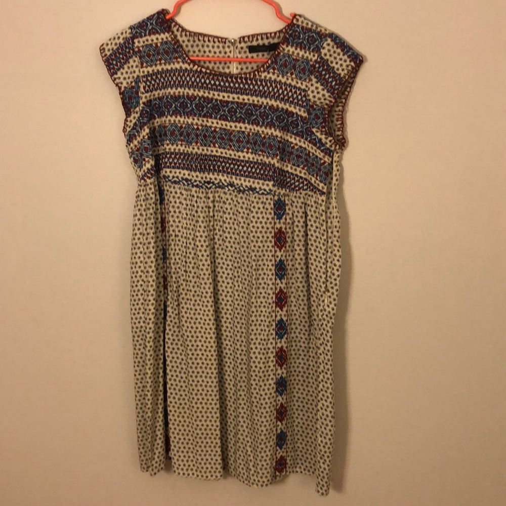 NWT THML Print Babydoll Dress